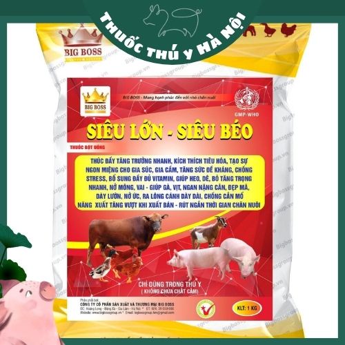 Vỗ Béo Vật Nuôi Trâu, Bò, Lợn, Gà, Ngan, Ngỗng...