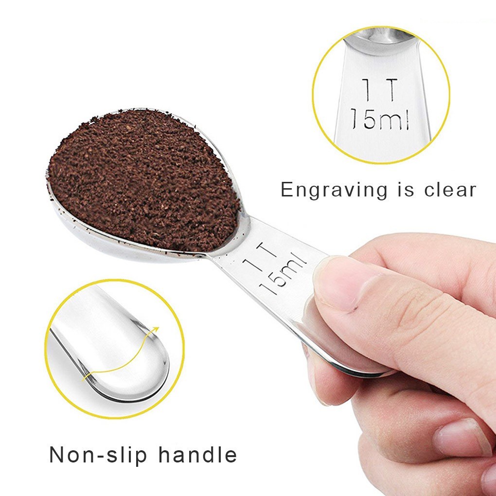 Muỗng Đo Lường 15 / 30ml Bằng Thép Không Gỉ Tiện Dụng Cho Nhà Bếp