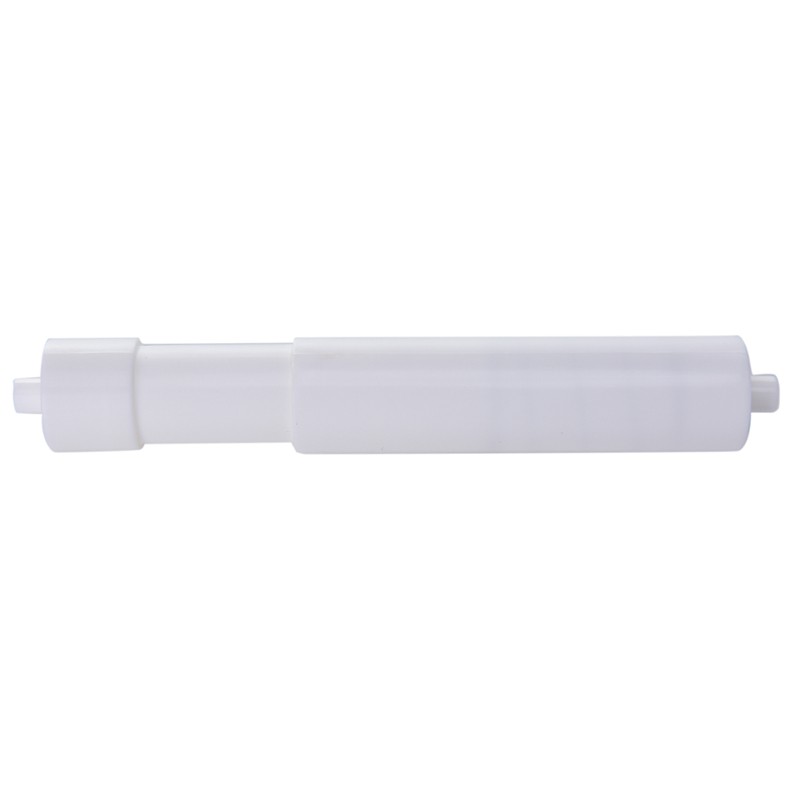 newhopetree White Plastic Replacement Toilet Roll Holder Roller Spindle Spring