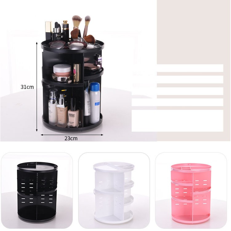 hộp đựng mỹ phẩm bằng nhựa 360 độ MSP 4119