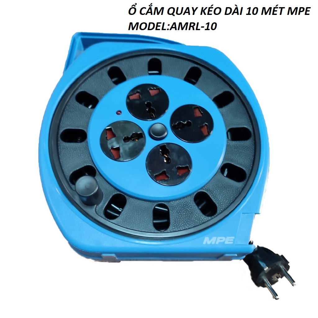 Ổ cắm quay kéo dài 10 mét 2500W chính hãng MPE