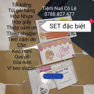 Set túi đựng nail box - combo đầy đủ phụ kiện đính kèm nail box