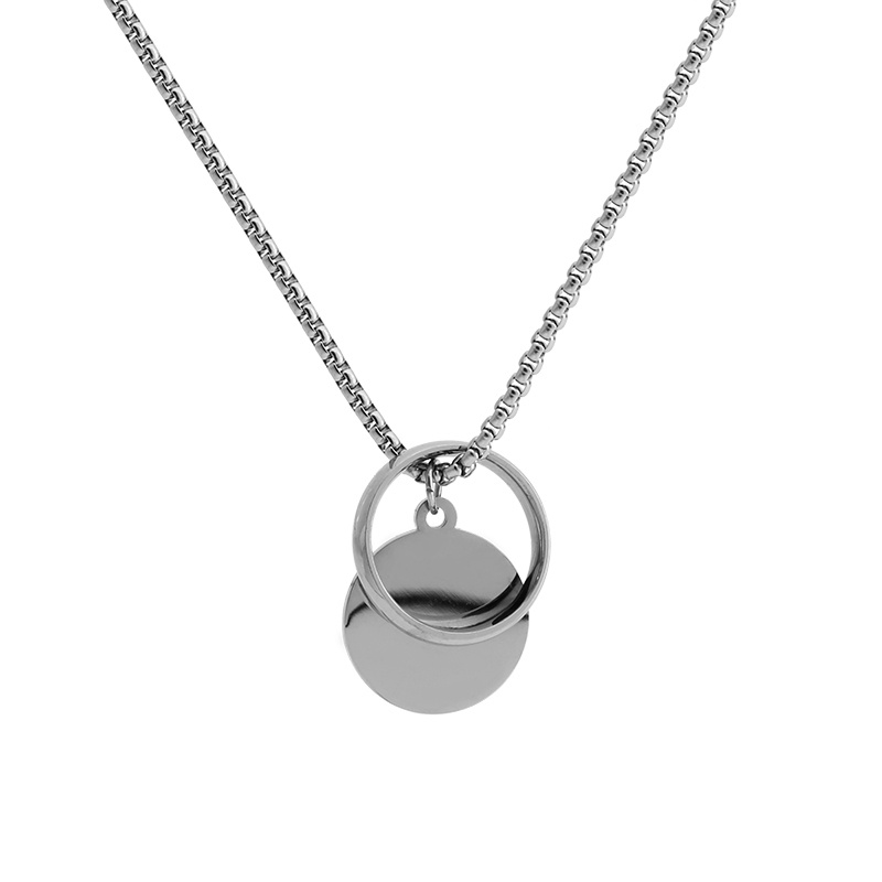 Vòng cổ Mặt Nhẫn Phong Cách Hip Hop Thời Trang Cá Tính Cho Nữ