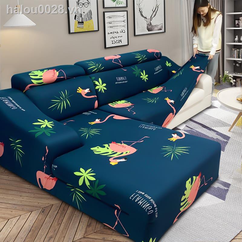 home♀Đàn hồi bao gồm tất cả bao gồm chữ Vạn lười bọc ghế sofa bốn mùa da phổ thông đệm ghế sofa khăn vải bọc ghế sofa đơn giản