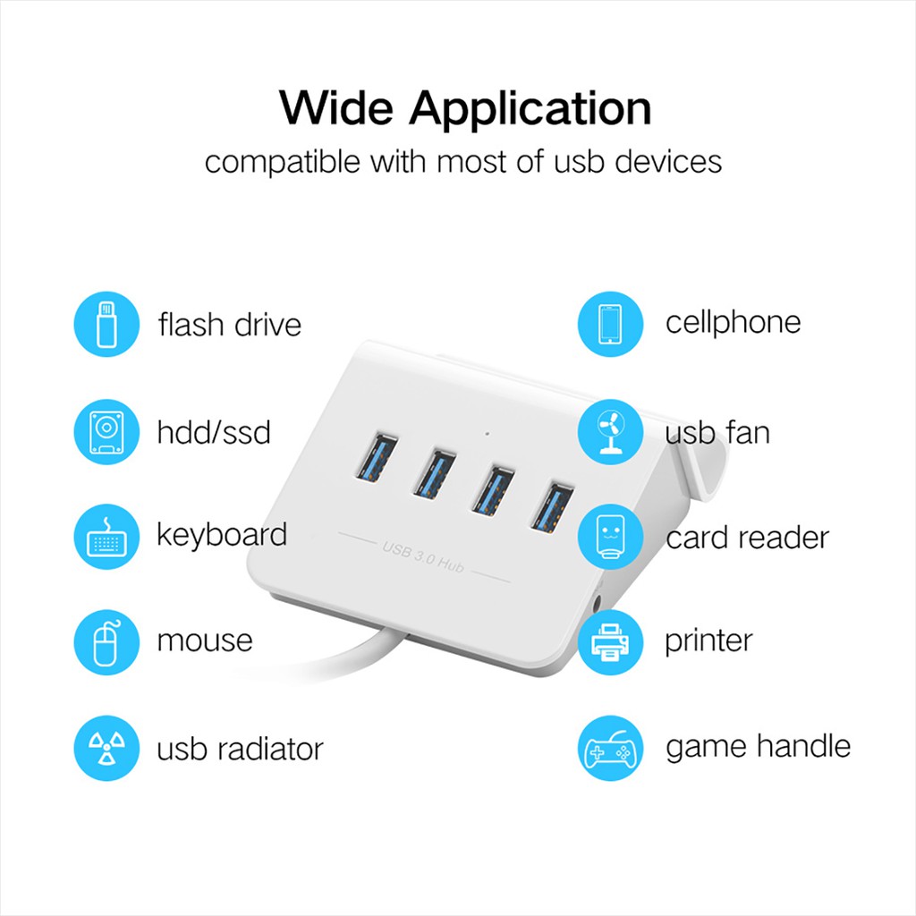 HUB Chia 4 Cổng USB 3.0 Hỗ Trợ OTG Cao Cấp UGREEN CR109