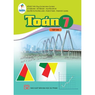 Sách - SGK Mi Toán 7 Tập 2 Cánh Diều và 2 Tập Giấy Kiểm Tra Kẻ Ngang Vỏ Xanh
