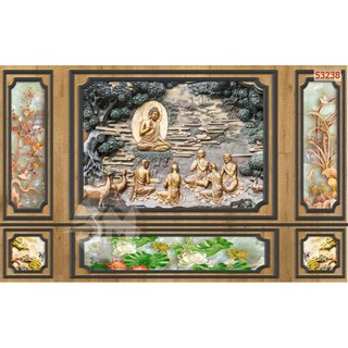 Tranh dán tường phật 3D