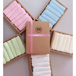 Set 6 khăn sữa sợi tre 100% siêu mềm mịn kích thước 40*40cm