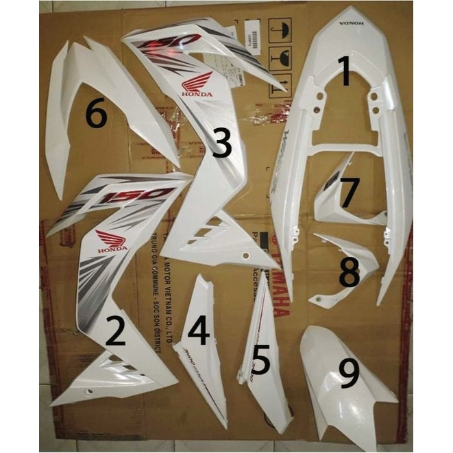 Dàn Áo Winner V1 Trắng Đời 2016 Chính Hãng Honda
