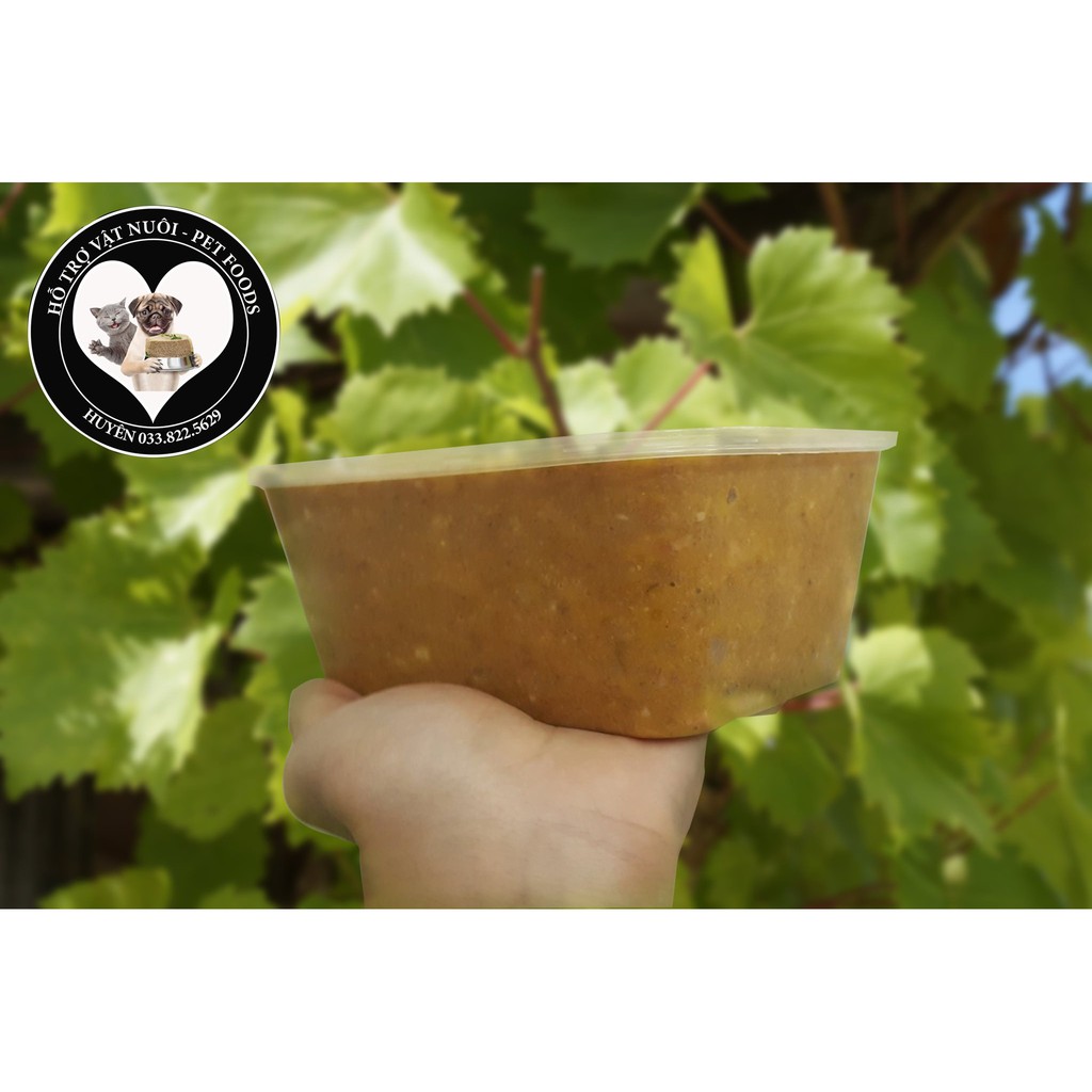 Hộp 850g-900g .pate tươi cho chó mèo nhà làm thơm ngon bổ dưỡng.