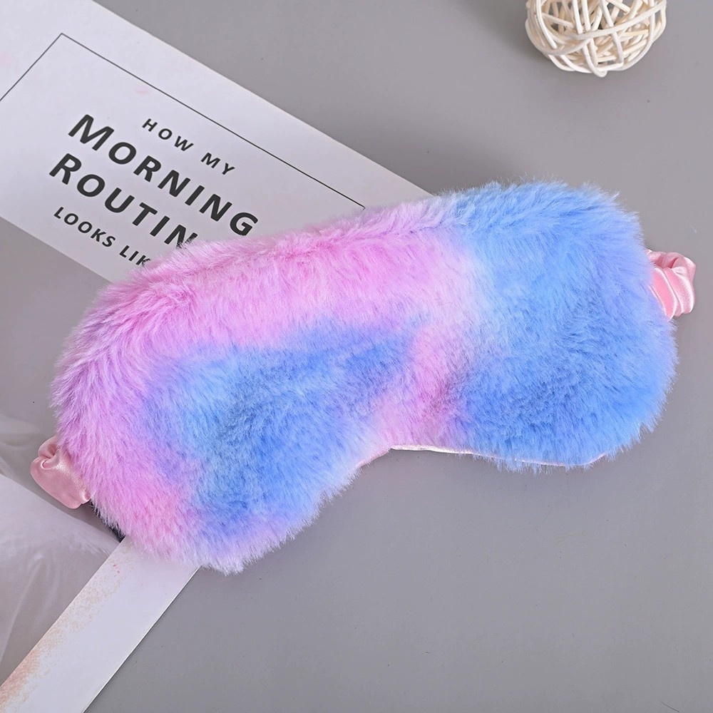 Mặt Nạ Che Mắt Khi Ngủ Bằng Vải Bông Màu Gradient Hình Mèo Dễ Thương Cho Trẻ Em