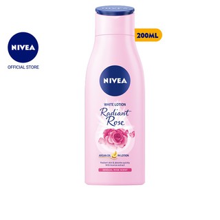 Sữa dưỡng thể dưỡng trắng NIVEA hương hoa hồng Radiant Rose (200ml)