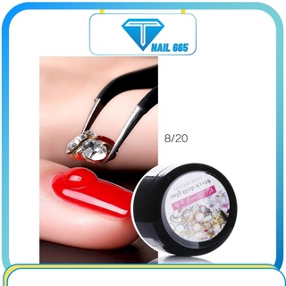 Gel đính đá nail , Gel gắn đá siêu trắc hũ 8g stuck drill glue
