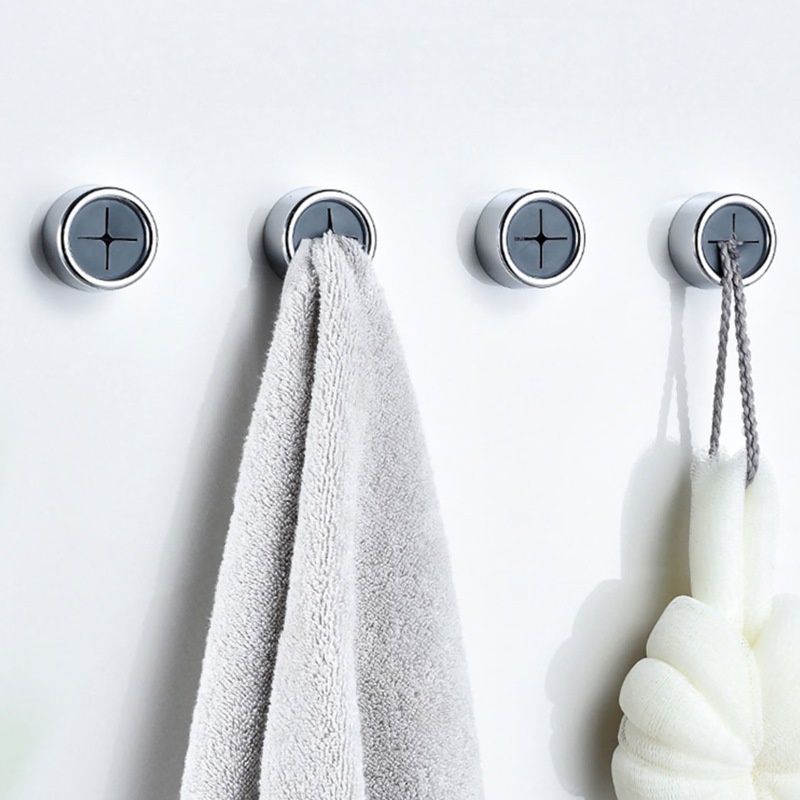 Giặt Kẹp vải Khăn cắm Giá đỡ Đấm tự do ‑ Móc kết dính Đồ dùng phòng tắm nhà bếp