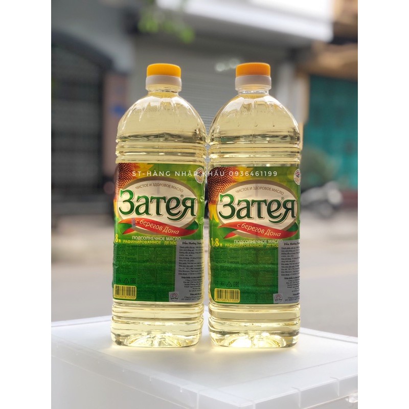 Dầu ăn hướng dương ZATEYA chính hãng nhập khẩu Liên Bang Nga phân phối chính hãng Việt Nam