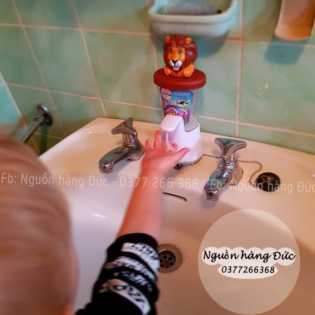 Máy rửa tay tự động cho trẻ Sagrotan Đức - Nguồn hàng Đức - Chú chó cứu hộ