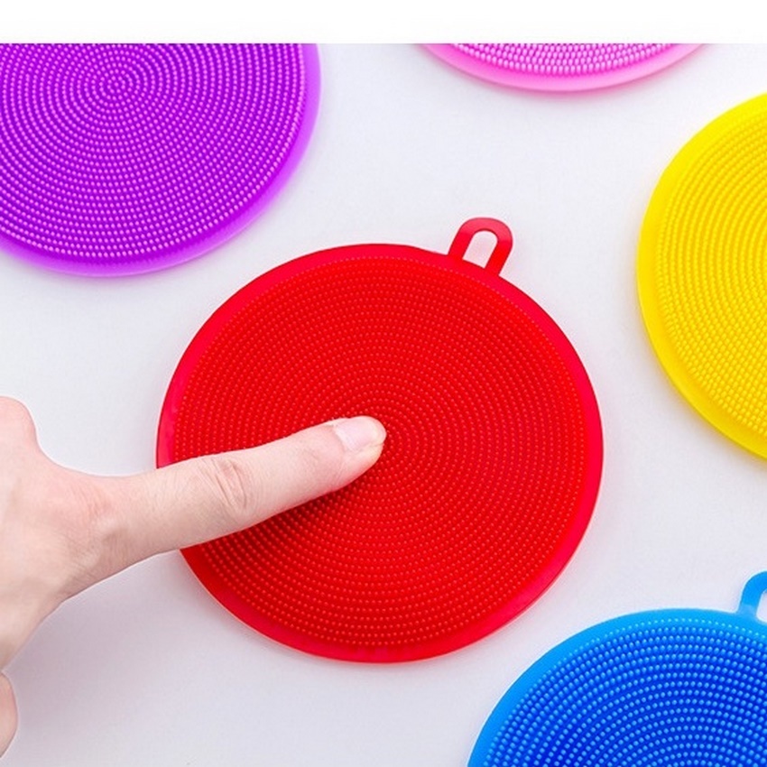 Miếng silicon mềm mại chà nồi chảo tiện lợi cho nhà bếp miếng rửa chén bát silicon siêu sạch DANA