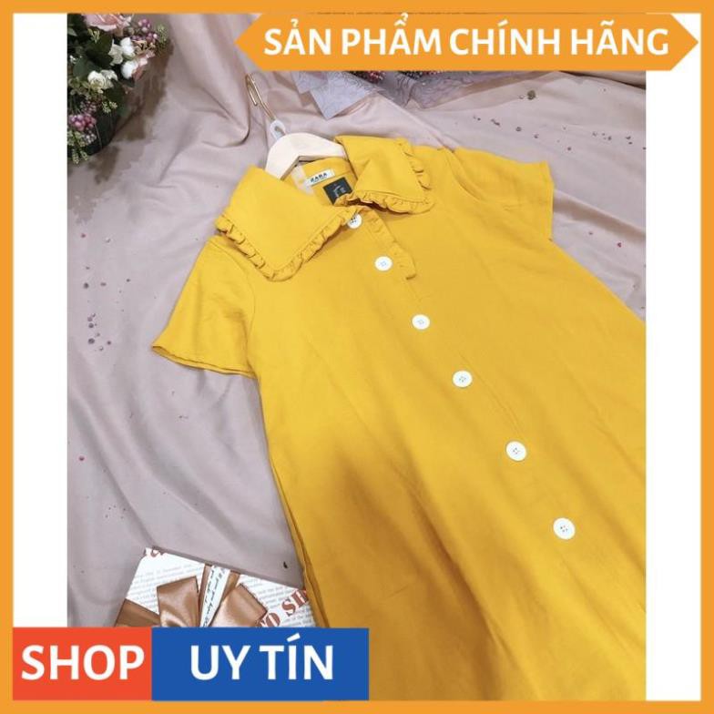 Đầm suông tay ngắn cổ viền bèo nút to, siêu XINH cực hot vừa cập bến giá rẻ vất ngờ nhà Thời Trang VADA ( | BigBuy360 - bigbuy360.vn