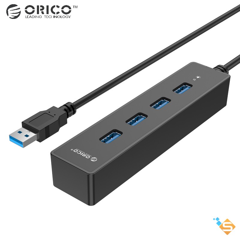 Bộ Chia USB HUB 4 cổng USB 3.0 ORICO W8PH4-U3 - Bảo Hành Chính Hãng 1 Năm