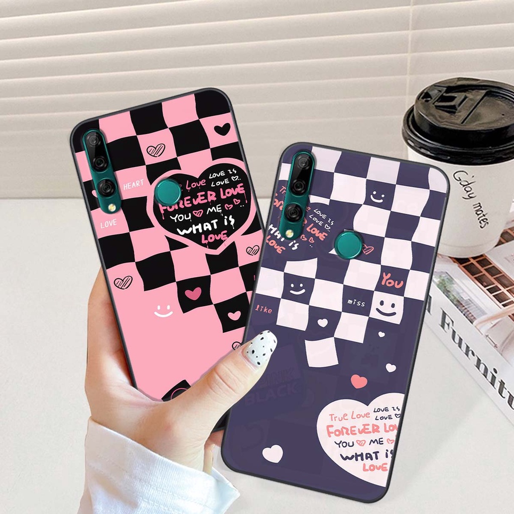 Ốp Huawei Y9 2019 / Y9 Prime 2019 in hình trái tim, caro kẹo ngọt đầy cá tính siêu đẹp siêu chất