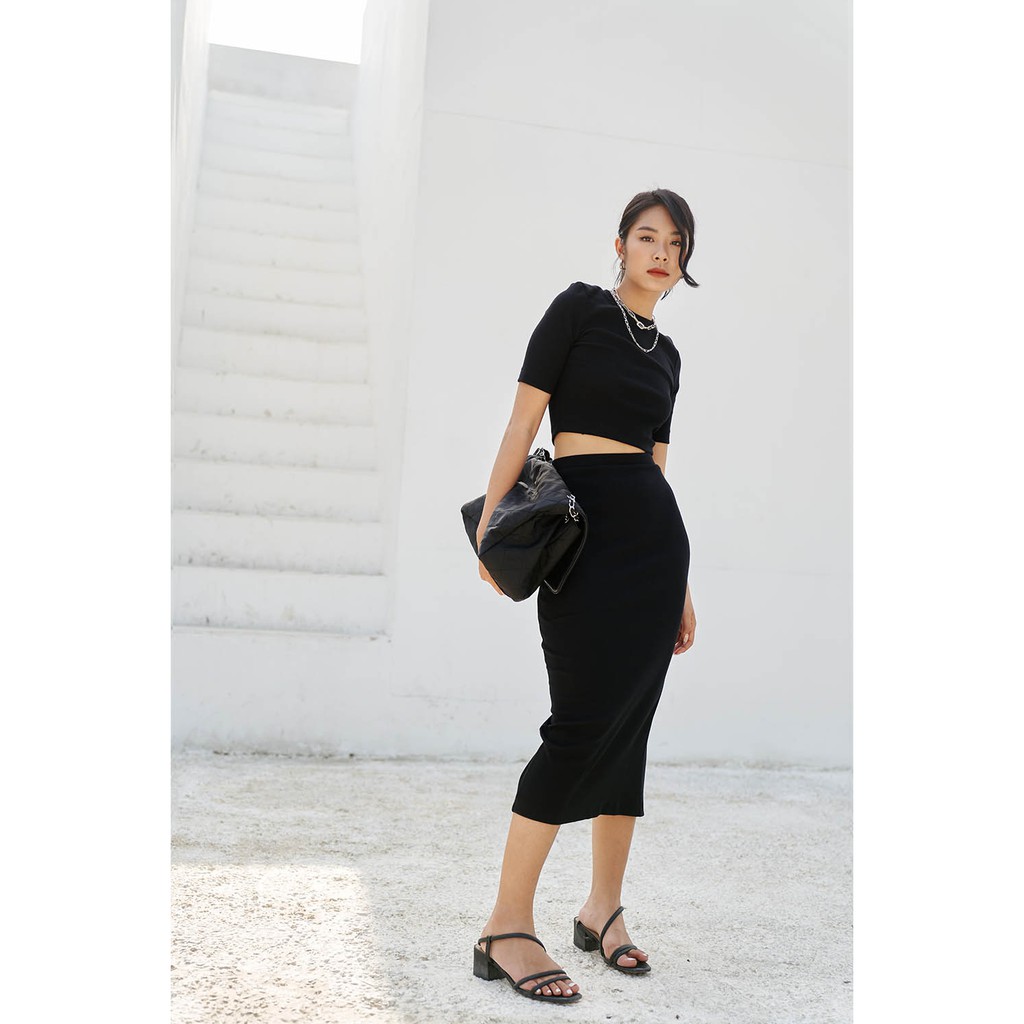 DOTTIE - Áo Thun Ngắn Cổ Tròn Nữ T0207