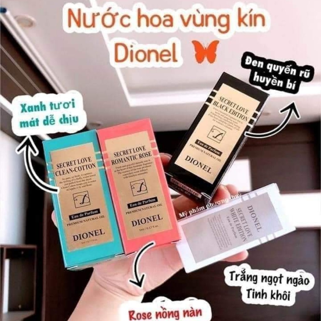 [CHÍNH HÃNG] Nước Hoa Vùng Kín Dionel SECRELOVE Hàn Quốc(vạng tròn)