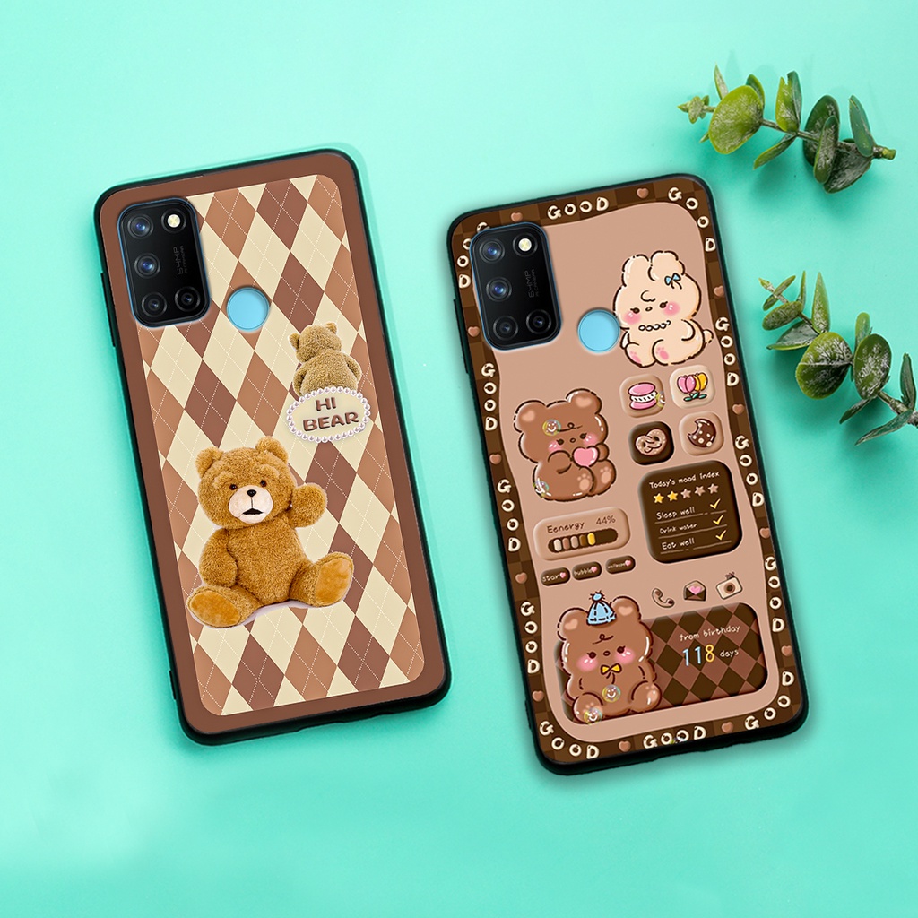 Ốp lưng Realme C17 - Realme 7i in hình gấu bear dễ thương, bền đẹp