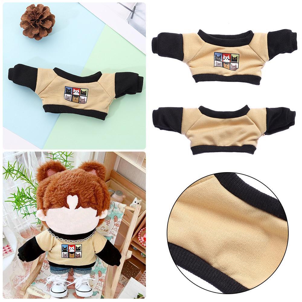 CLEVER Áo Len Tay Dài Cho Búp Bê 20CM