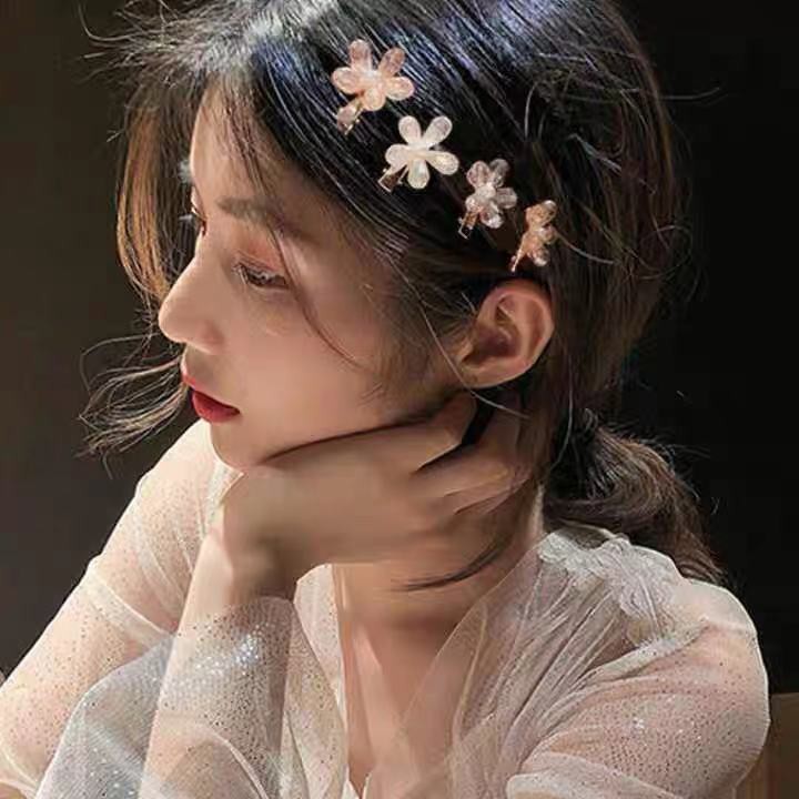 Kẹp Tóc Hình Hoa Đính Pha Lê Giả Thời Trang Cho Nữ