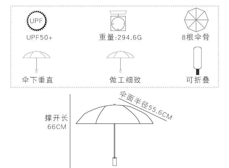 Dù Gấp Gọn In Hình Hoạt Hình Dễ Thương