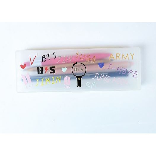 [FREESHIP99K] HỘP BÚT NHỰA BTS, GOT7, BT21