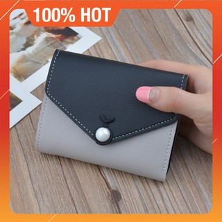 ⚡[FOLLOW SHOP]⚡ Ví nữ mini có nút bấm kiểu hàn quốc ❤️ Ví da nữ thời trang giá rẻ