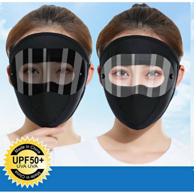 Khẩu Trang NIJA Loại 2 Kính 1Râm + 1Trắng Tháo Lắp Thay Nhau Dễ Dàng. Khẩu Trang Chống Nắng Chống Tia UV Mới