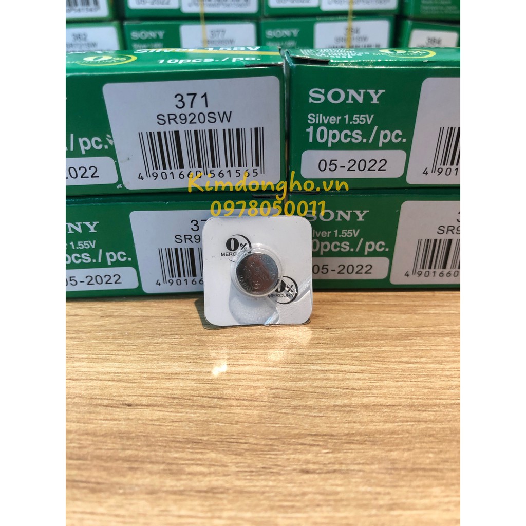 Viên pin đồng hồ Sony 920 chuyên thay pin đồng hồ đeo tay, điều khiển các loại - SR920SW - 371 vỉ 1 viên