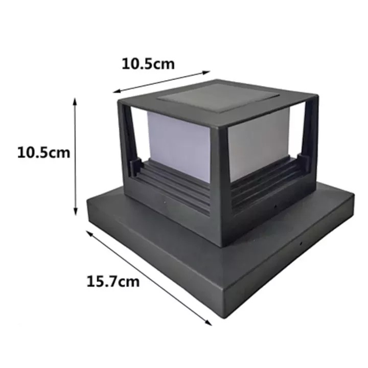 Warmtaste Năng lượng mặt trời ĐÈN LED Trụ Cổng Đèn Ngoài Trời Sân Vườn Ánh sáng trắng ấm không thấm nước để trang trí hàng rào