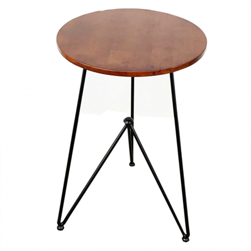 Bàn café tròn IBIE Lalia chân sắt sơn tĩnh điện, tùy chọn màu sắc, mặt bàn, gia công tỉ mỉ