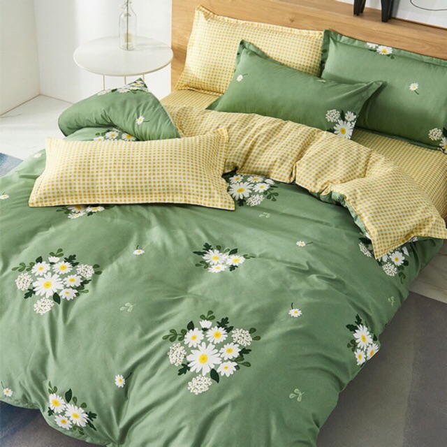 Sét chăn ga gối cotton poly nhập (ib để chọn mầu)