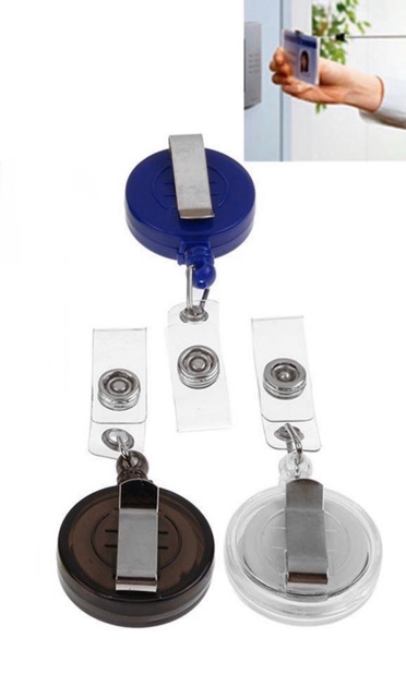 Móc khoá đeo thẻ có dây rút  - Badge reel