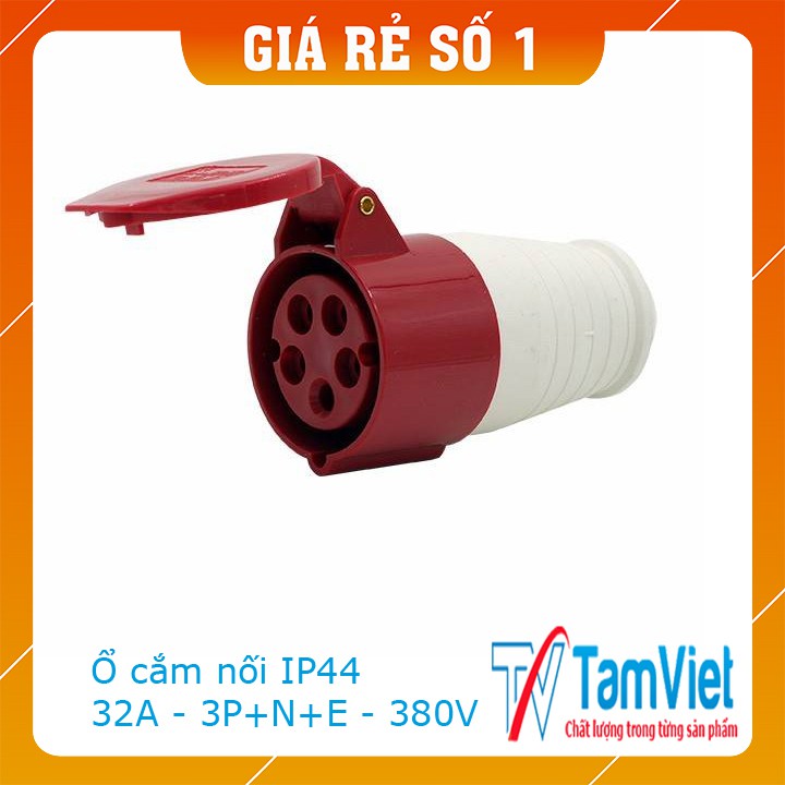 Ổ CẮM CÔNG NGHIỆP 32A DI ĐỘNG ĐIỆN ÁP 220V-380V- TÂM VIỆT