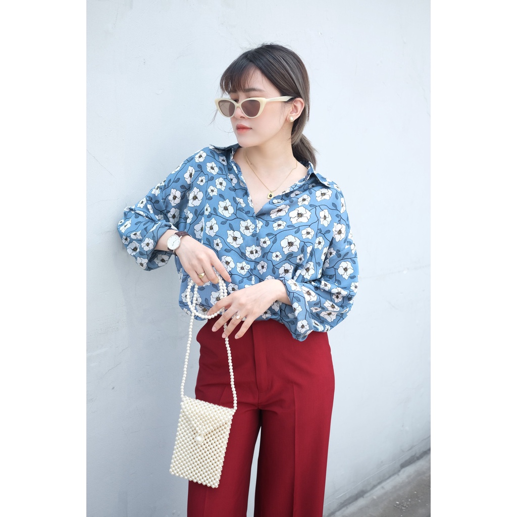 FLORAL SHIRT⚜️⚜️ ÁO SƠ MI HOA LỤA⚜️⚜️