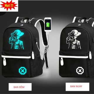 BA LÔ DẠ QUANG PHÁT SÁNG PHONG CÁCH HÀN QUỐC-TẶNG CÁP USB VÀ CÁP NỐI TAI NGHE