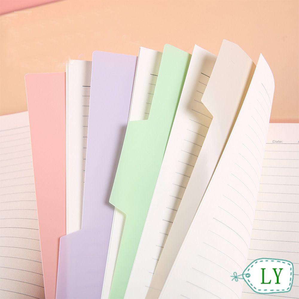 Set 4 tấm phân kẹp tài liệu văn phòng bằng nhựa nhiều màu sắc