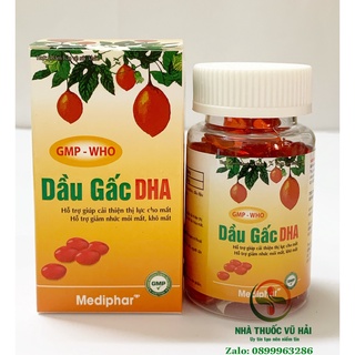 Viên dầu gấc DHA 400 chiết xuất từ tinh dầu gấc giúp sáng mắt đẹp da