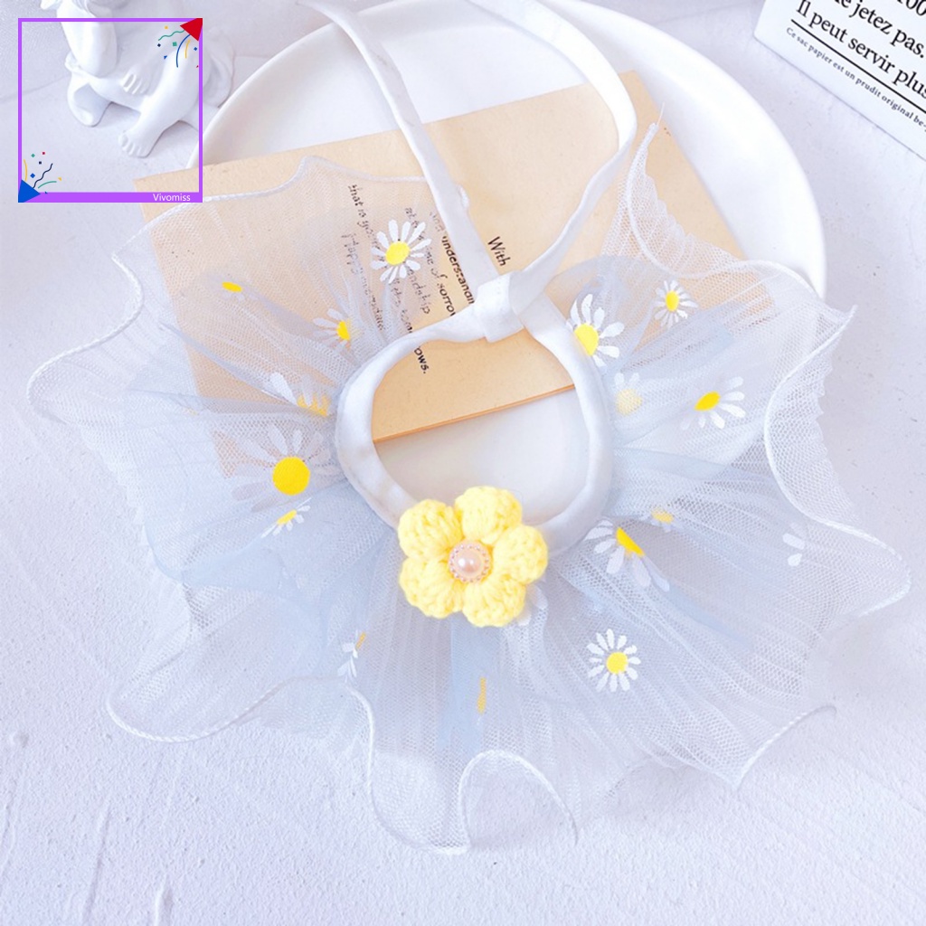 Khăn Choàng Cổ Ren Chống Thất Lạc Hình Mèo Nhiều Màu Sắc