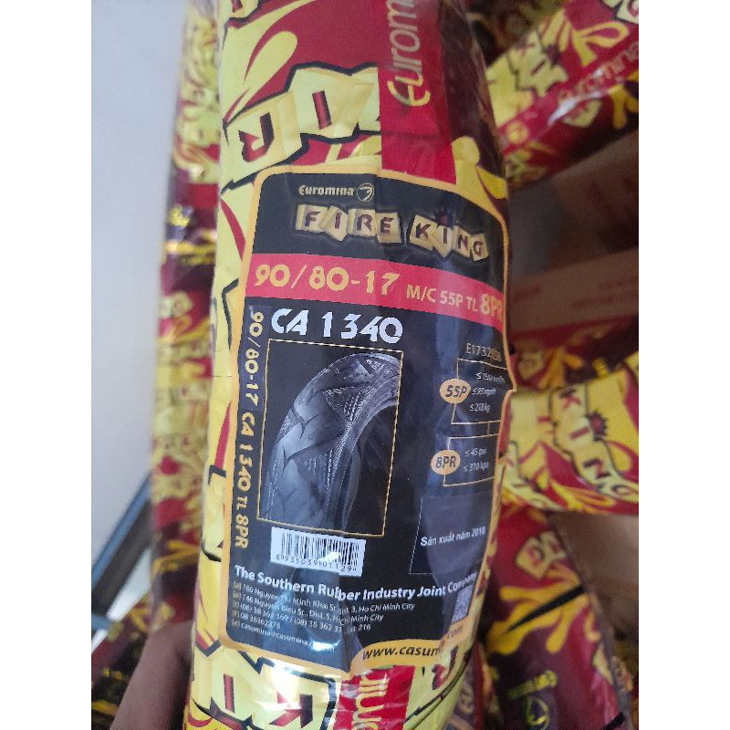 Vỏ Xe 90/80-17 TL Không Săm ruột cho Exciter 150 Winner 150