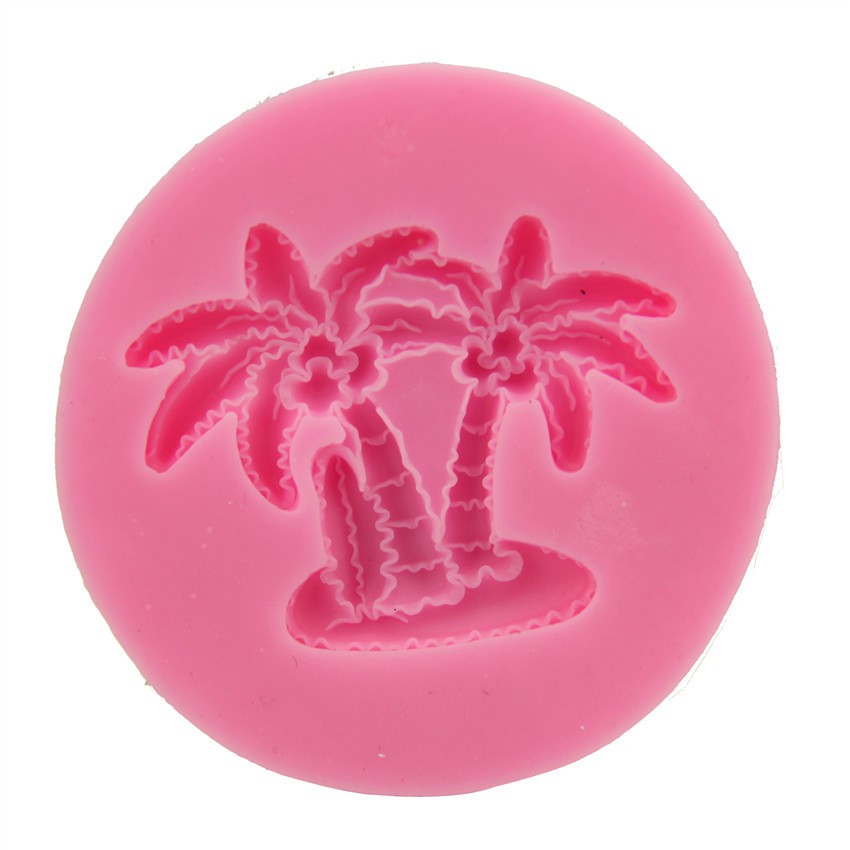 Khuôn rau câu silicon 4D Cây dừa Mã SG1106