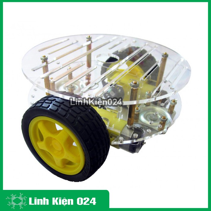 Khung Xe Robot Đa Hướng 4 Bánh V2 (Khung Tròn)