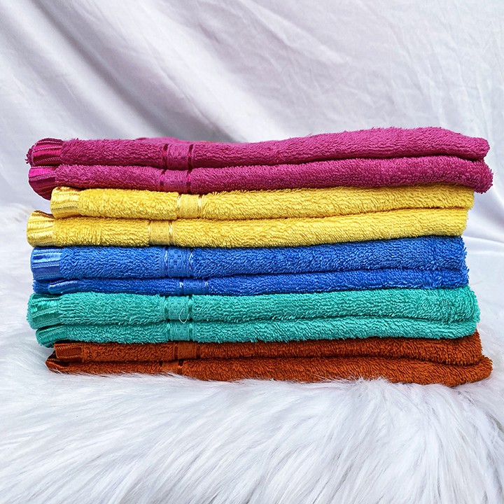Khăn tắm cotton cao cấp khăn 100% cotton siêu sạch siêu  thấm hút mềm mịn bao tốt không xổ lông 1 màu size (50x95cm)