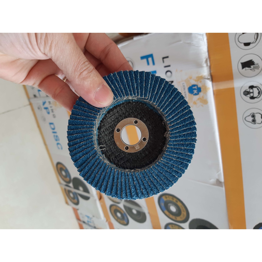 NHÁM XẾP XANH LIONKING #40, #60, #80 ĐẾ INOX 75