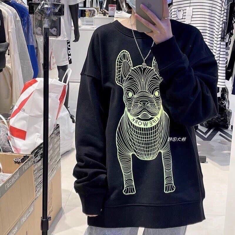 ÁO NỈ SWEATER IN HÌNH CHÓ 3D CHẤT MỊN FORM CHUẨN 🐕